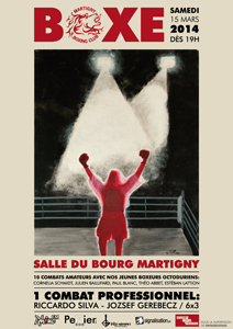 Affiche du meeting de boxe du 15 mars 2014