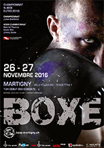 Affiche du meeting de boxe du 26 et 27 novembre 2016