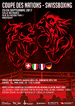 Affiche de la coupe des nations - SwissBoxing du 23-24 septembre 2017